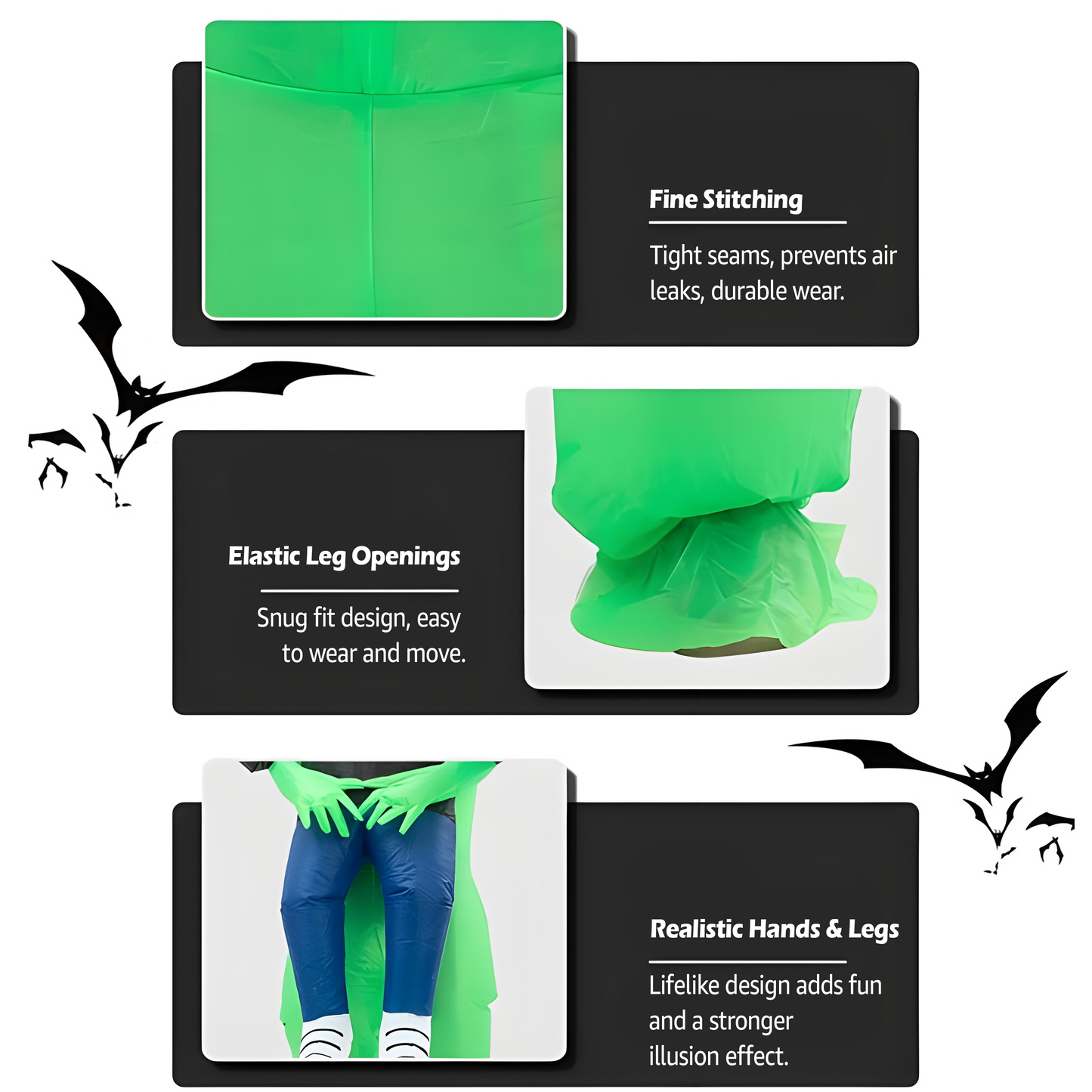 PREGNICLOUD Inflatable Alien Costume, Halloween Costumes for Adults and Children