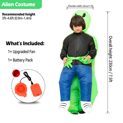 PREGNICLOUD Inflatable Alien Costume, Halloween Costumes for Adults and Children
