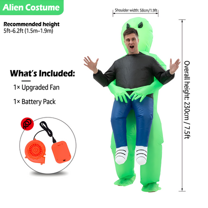 PREGNICLOUD Inflatable Alien Costume, Halloween Costumes for Adults and Children